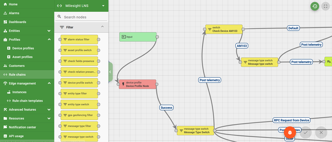 Control IoT interface